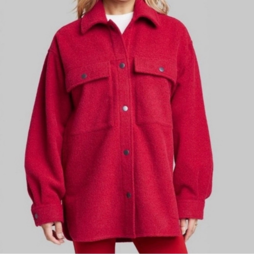 Wild Fable Red Utility Jacket